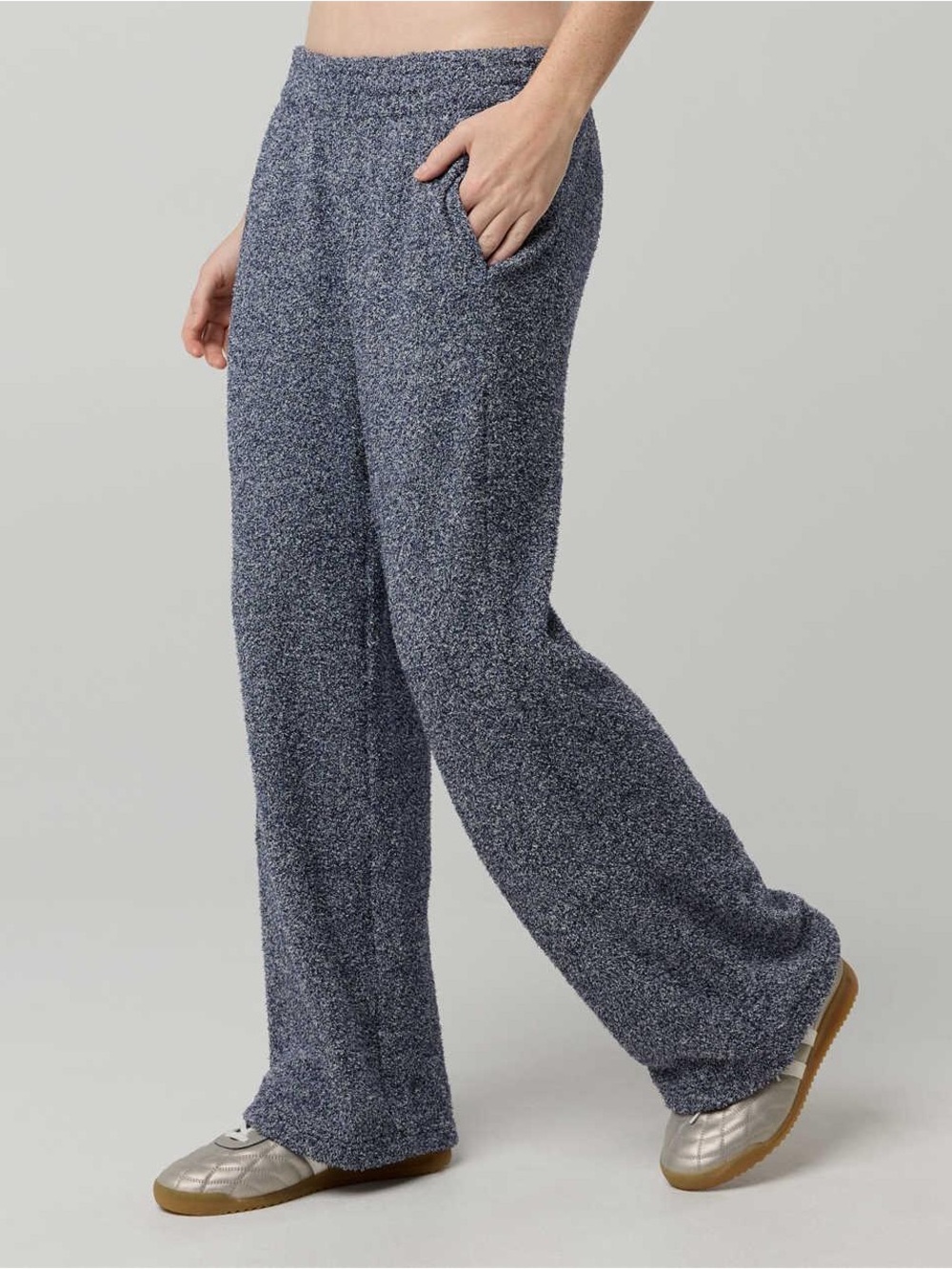 NWT Aerie Boucle Trouser, XS, Royal Navy Blue